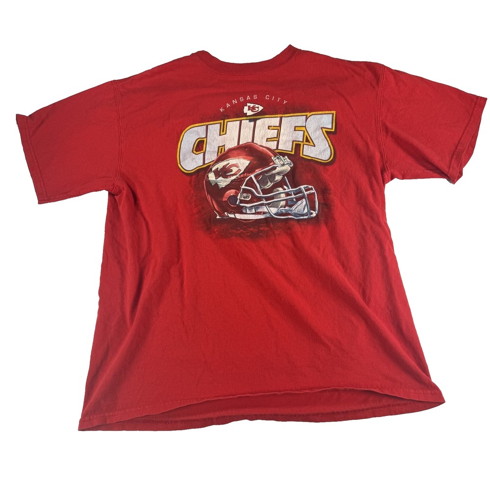 Vintage Kansas City Chiefs Shirt Mens Large Red NFL Football Graphic Tee 90s
